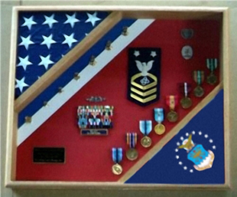 Air Force Retirement Gift, USAF Flag Shadow Box, USAF display, Great Air Force Retirement Gift, Air Force Retirement Gift, USAF Flag Shadow Box, USAF display, The Military Gift Store, 