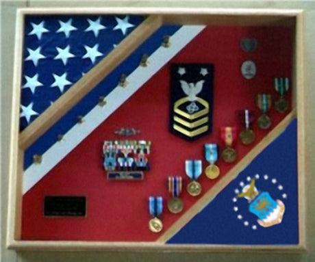 United States Coast Guard Flag Display Case, Coast Guard Gift., , The Military Gift Store, 