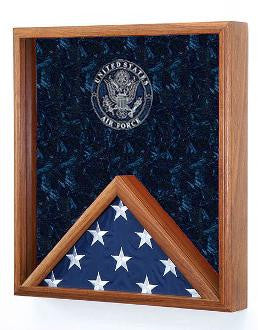 Award and flag display case display Case