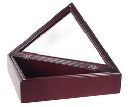 Officers Flag and Display Case, 3 by 5-Feet, Cherry