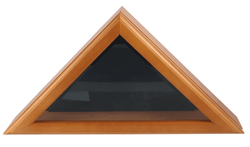 Officers Flag and Display Case, 3 by 5-Feet, Oak
