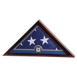 Flag Display Case with Coast Guard Medallion colored mahogany hardwood, , The Military Gift Store, 5' X 9' Flag Case