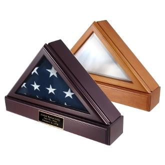 Officers Flag Display Case AND Pedestal for 3ft x5ft Flag