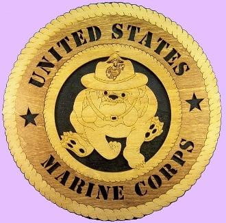 Marine Corps Wall Tributes Completely handmade from start to finish, this collectible piece