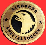 Airborne Wall Tributes United States Army emblem stands