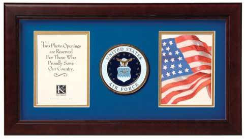 Flags Connections United States Air Force Dual Picture Frame