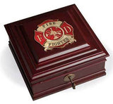 Flags Connections Fire Fighter Executive Desktop Box, , The Military Gift Store, Awards Display Cases, Awards Display Frames