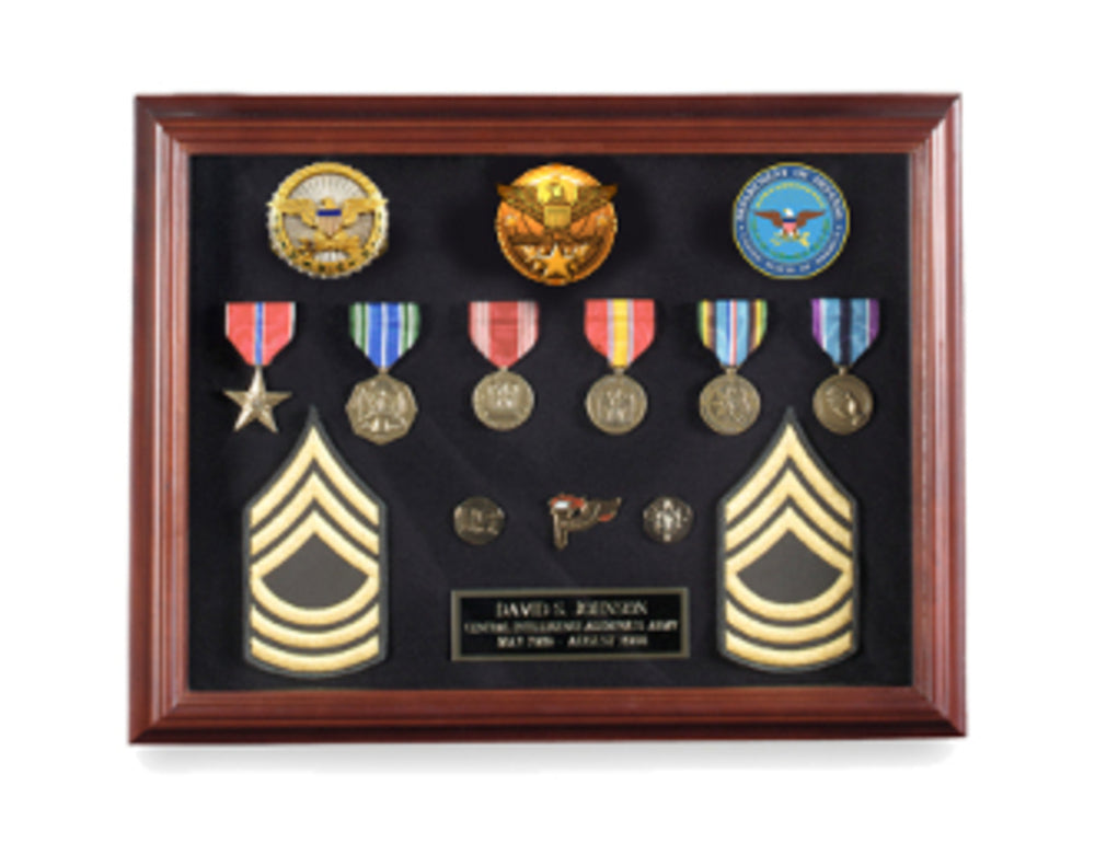 Shadowbox Display Frame 16 x 12, Medal Shadow case. - The Military Gift Store