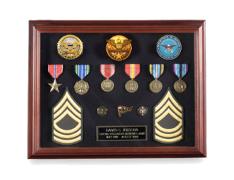 Shadowbox Display Frame 16 x 12, Medal Shadow case. - The Military Gift Store