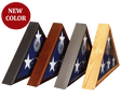 Sergeant Flag Case, Personal Inscription Engraving., , The Military Gift Store, Casket Flag display Cases