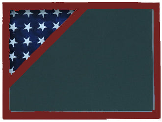 Military Shadow box to hold a 3’ X 5’ flag. - The Military Gift Store