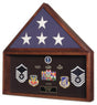 Burial Flag Medal Display case, Ceremonial Flag display. - The Military Gift Store