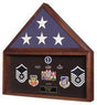 Burial Flag Medal Display case, Flag Document Holder.