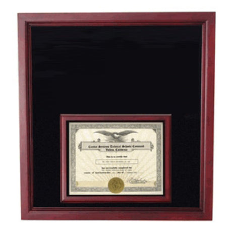 Extra Large Award Display Case in bottom., , The Military Gift Store, Military medal and Certificate frame