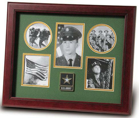 Flags Connections Go Army Medallion 5-Picture Collage Frame - The Military Gift Store