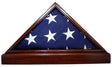 Mahogany Flag Case & BASE for 5 x 9.5' Memorial Burial Flag