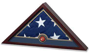 US Marine Corps Interment Burial Flag Display Case - The Military Gift Store