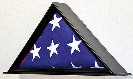 Flag Display Case for 5 x 9.5 Burial/Funeral/Casket/Veterans Military Flag Box, Black Case, Flag Display Case for 5 x 9.5 Burial/Funeral/Casket/Veterans, The Military Gift Store, Burial Flag Display Cases fit 5ft X 9.5ft Flags (31)