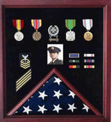 Flags Connections Personalized flag display case, , The Military Gift Store, Flag and Medal Display Cases