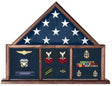 Flag Connections Memorial Flag Case, Three Bay shadow box