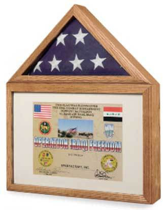 Flags Connections Large Flag and Certificate Display case