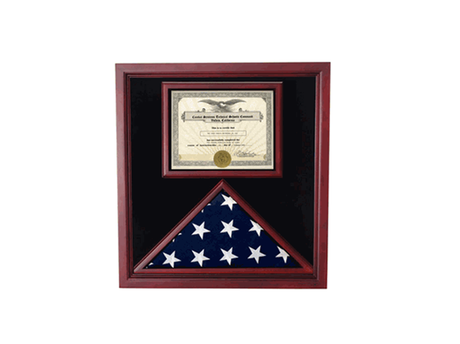 Flag Connections Extra Large Award and Flag Display Case for 3x5 flag