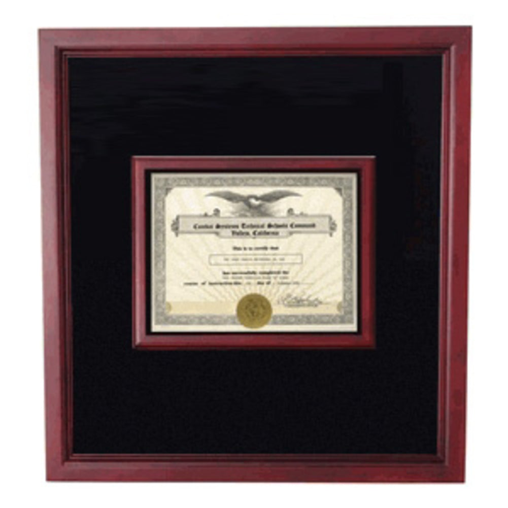 Extra Large Award Display cherry wood for medals and pins. - The Military Gift Store
