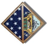 2 Flags display case - Wall Mounted box., , The Military Gift Store, 2 Flag Military Shadow Box