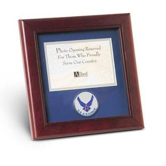 Aim High Air Force Medallion Landscape Picture Frame, 4 by 6-Inch