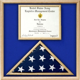 Air Force Flag and certificate Display case., , The Military Gift Store, Air Force flag display cases, Air force Retirement Shadow Boxes (61)