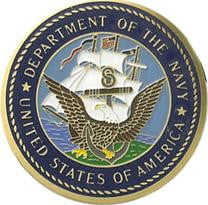 Navy Color Medallion.