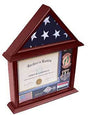 3'x5' Flag Display Case with Certificate and Document Holder Mango Finish, 3'x5' Flag Display Case with Certificate and Document Holder, The Military Gift Store, Air Force flag display cases, Air force Retirement Shadow Boxes (61)