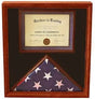 3x5 Flag Display Case with Certificate & Document Holder Big Frame, , The Military Gift Store, FLAG AND CERTIFICATE HOLDER CASE
