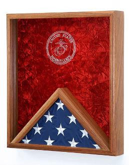 Marine Corps Flag Medal Display Case,USMC Flag Case