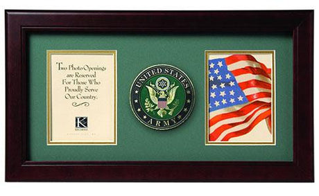 Flag Connections United States Army Dual Picture Frame