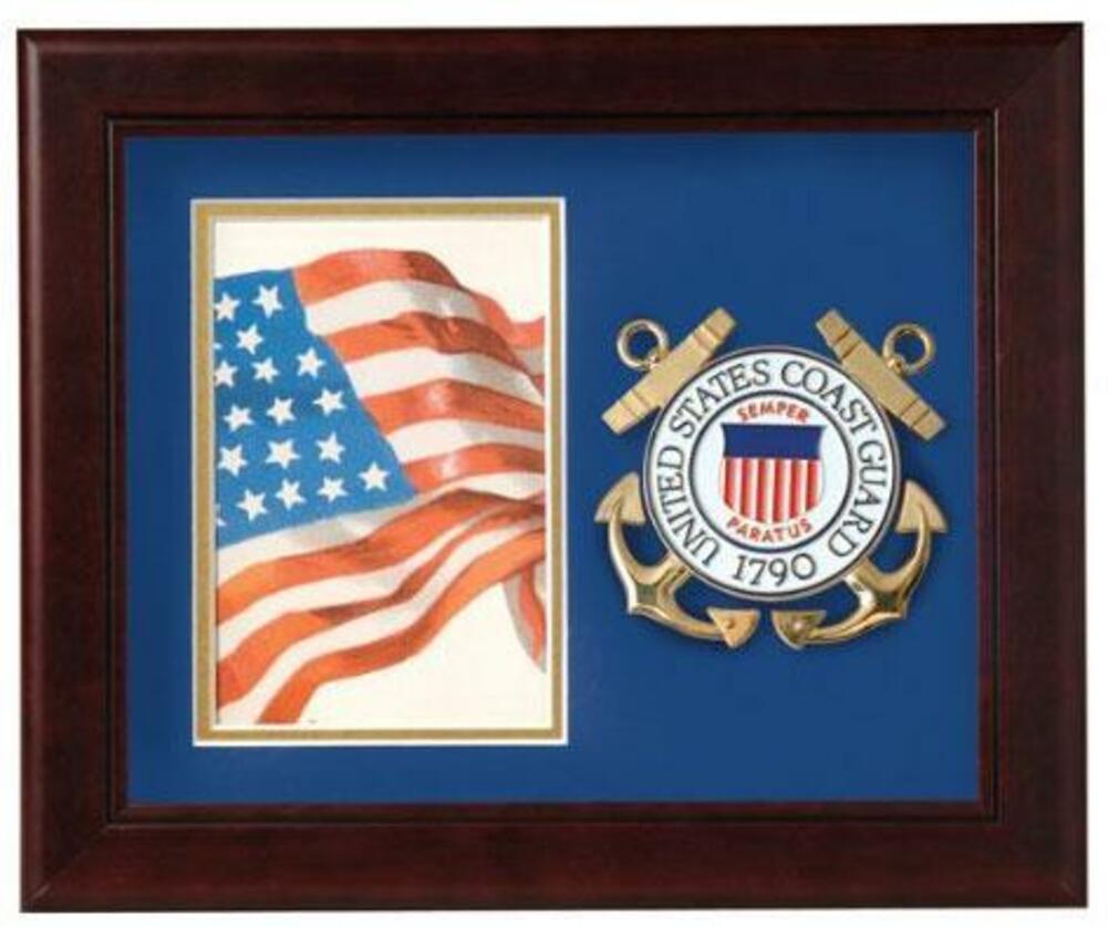 Flag Connections United States Coast Guard Vertical Picture Frame. - The Military Gift Store