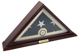5x9.5 Burial/Veteran Flag Elegant Display Case - Cherry Finish, 5x9.5 Burial/Funeral/Veteran Flag Elegant Display Case, Solid Wood, The Military Gift Store, 5' X 9' Flag Case