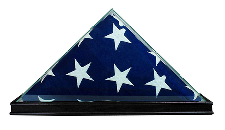 All Glass Flag Display Case for 9.5' X 5' Flag, , The Military Gift Store, Burial Flag Display Cases fit 5ft X 9.5ft Flags (31)