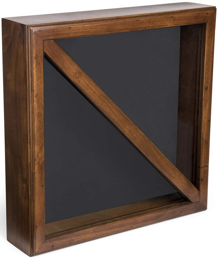 Flag Display Box, Tempered Glass & Pine Wood Construction – Cherry or Black Finish, Flag Display Box, Tempered Glass & Pine Wood Construction, The Military Gift Store, Burial Flag Display Cases fit 5ft X 9.5ft Flags (31)