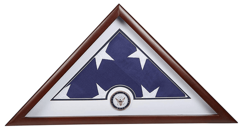 US Navy Interment American Burial Flag Display Case
