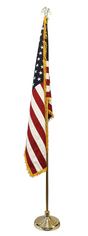 Low Cost Super Tough Indoor American Flag and Pole Kit