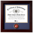Flag Connections United States Marine Corps Certificate of Achievement Frame