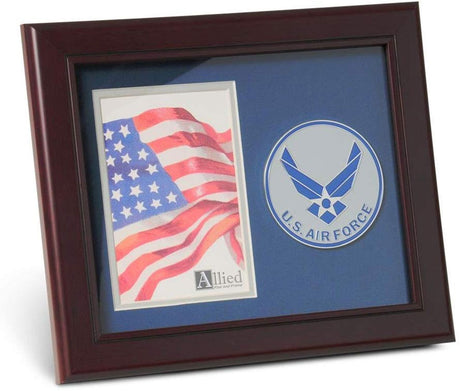 Aim High Air Force Medallion 4 by 6 inch Portrait Picture Frame