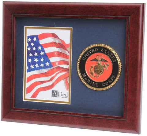 Flag Connections United States Marine Corps Vertical Picture Frame. - The Military Gift Store