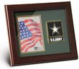 US EMS Medallion Portrait Picture Frame - 4 x 6 Picture Opening, , The Military Gift Store, Awards Case
