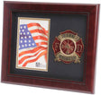 US Firefighter Medallion Portrait Picture Frame - 4 x 6 Picture Opening