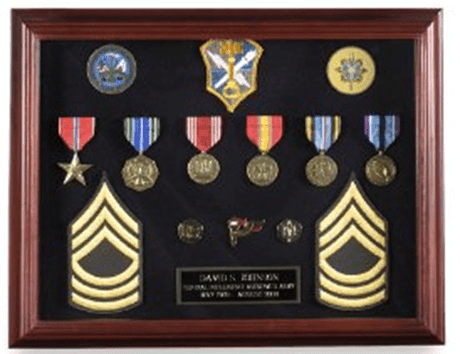 Shadow box Display Frame - 16 x 12” with Cherry Finish, , The Military Gift Store, Shadow Box Frame