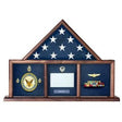 3 X 5 Flag Memorial Case - Three Bay flag memorabilia case