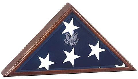 Triangle Flag Case For Large Flag - will fit burial flag 5x9.5, , The Military Gift Store, American Burial Flag Box