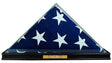 Flag Connections, All Glass Flag Display Case for 9.5' X 5' Flag with Engraving (Black), All Glass Flag Display Case for 9.5' X 5' Flag with Engraving (Black), The Military Gift Store, Display Case Accessories